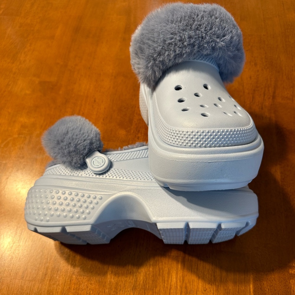 Fuzzy Platform Crocs
